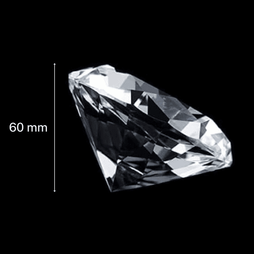 Crystal Diamond Paperweight (6 cm)