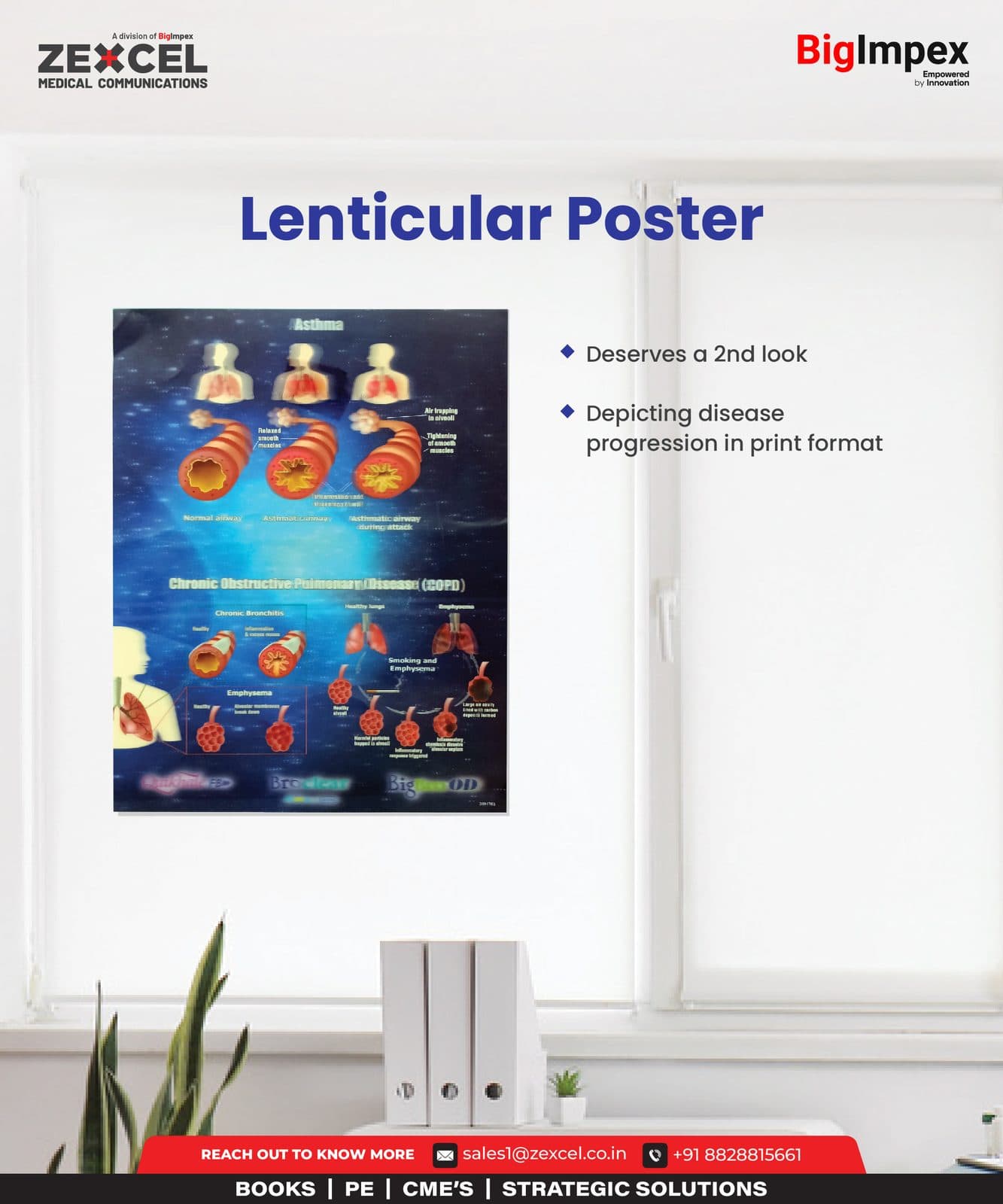Lenticular poster for Zexcel