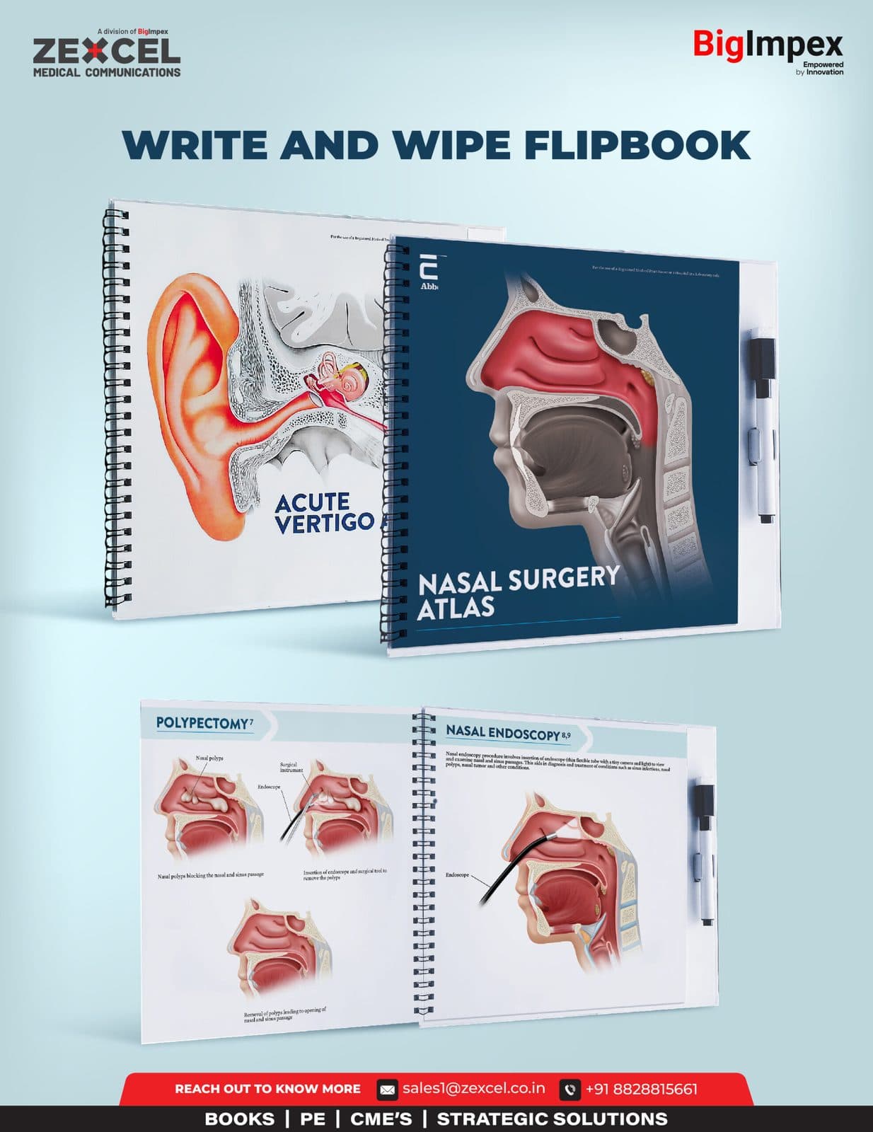 Write and wipe Flipbook curated for our client by us